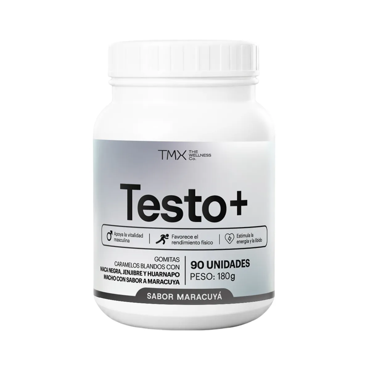 TMX THE WELLNESS CO - Gomitas Tmx Testo+ Maracuyá Pote 90 Und