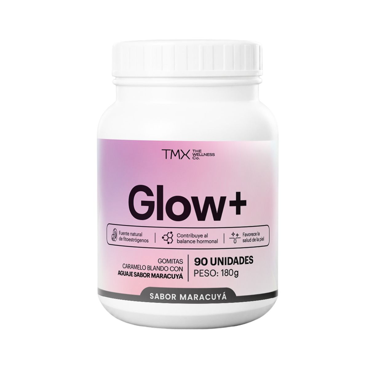 TMX THE WELLNESS CO - Gomitas Tmx Glow+ Maracuyá Pote 90 Und