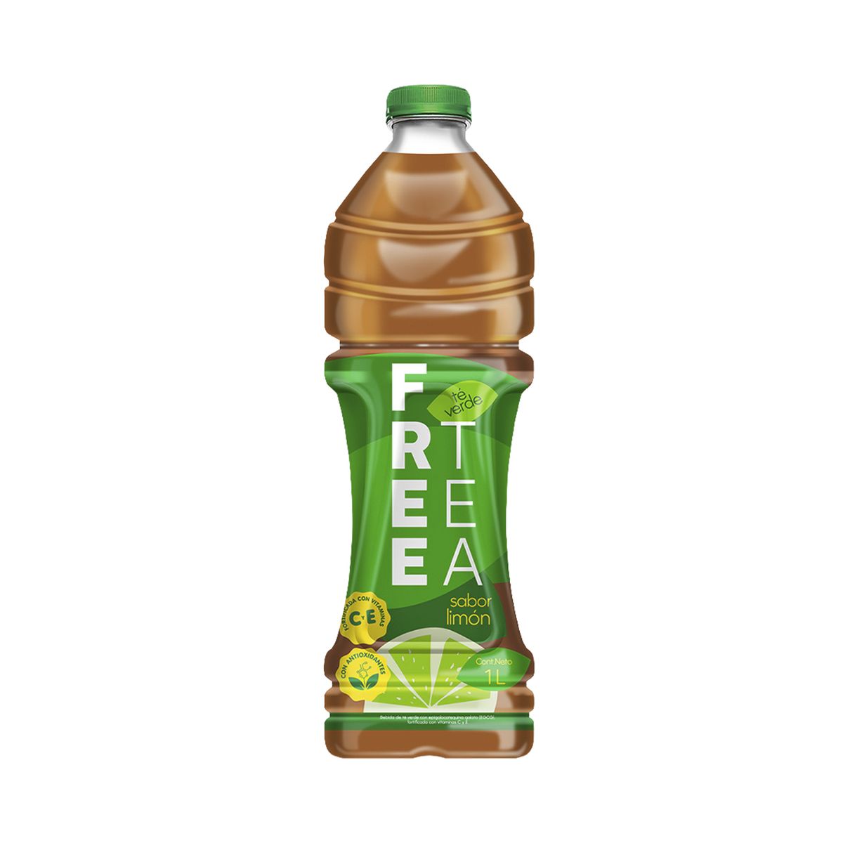 FREE TEA - Bebida Té Negro Free Tea Limón Botella 1 L