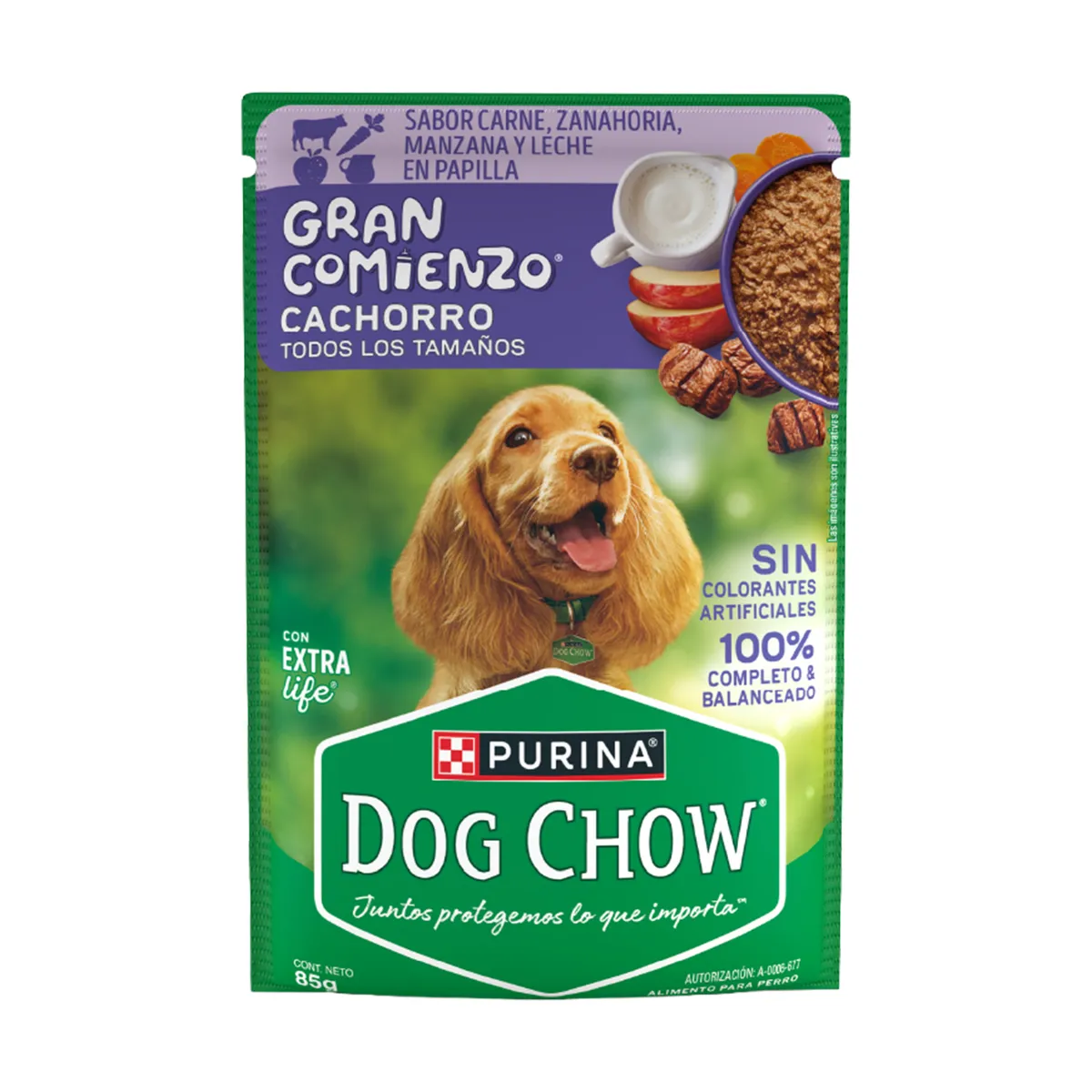DOG CHOW - Alimento para Perro Dog Chow Cachorro Carne Doypack 85 g