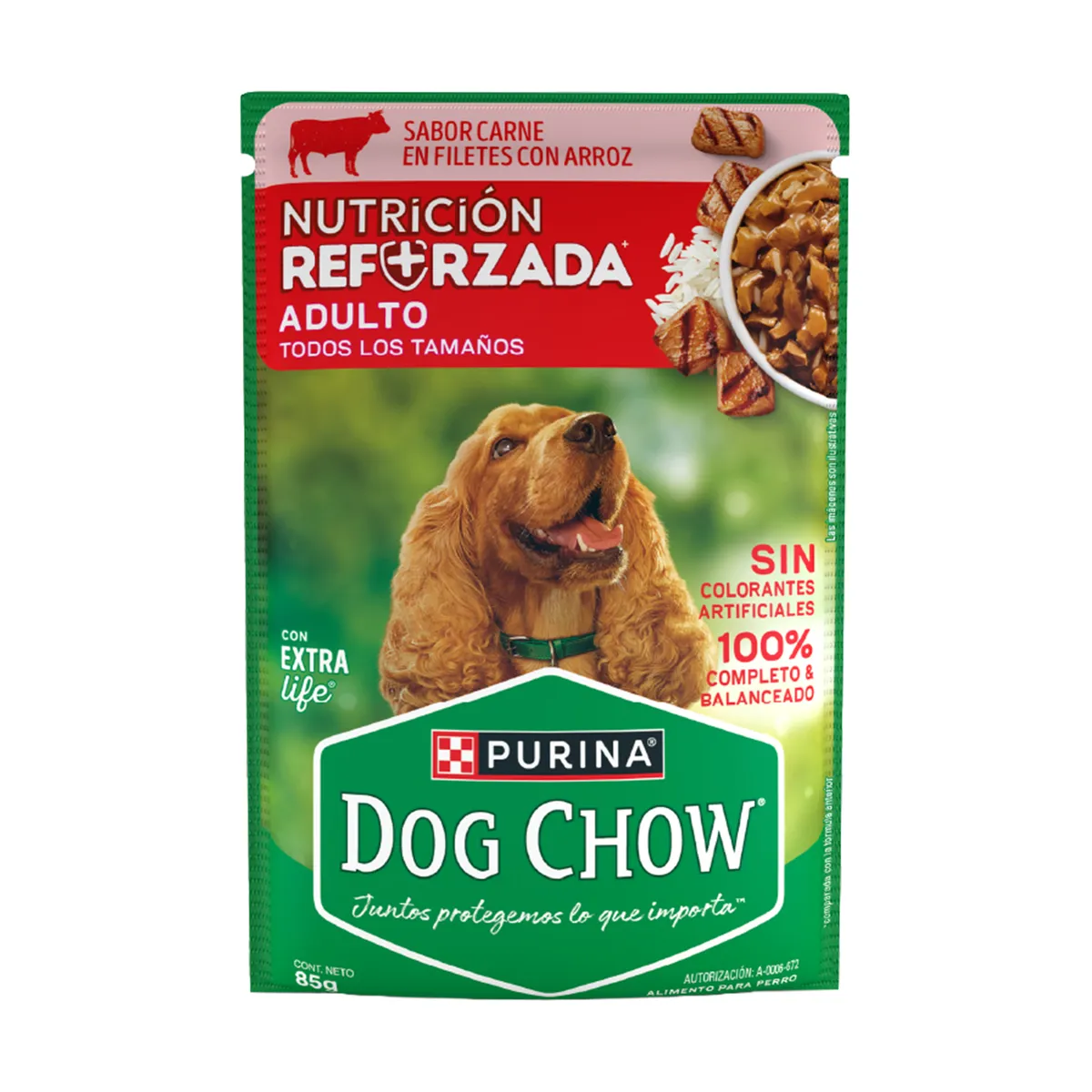 DOG CHOW - Alimento para Perro Dog Chow Adulto Carne Doypack 85 g