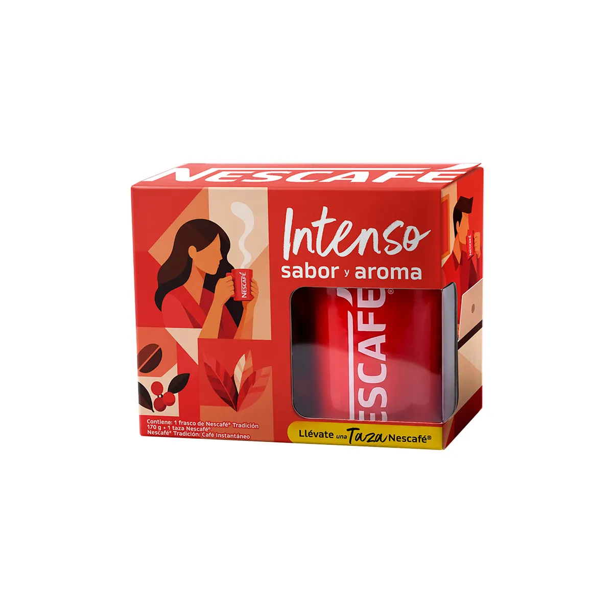 NESCAFE - Café Nescafé Tradición Pack 170 g + Taza