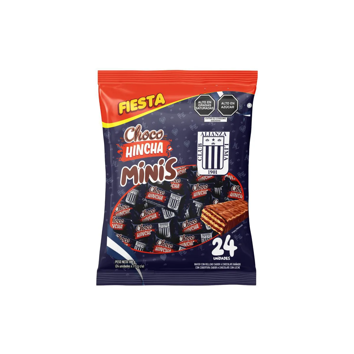 CHOCO HINCHA - Wafers Chocohincha Minis Alianza Bolsa 24 Und