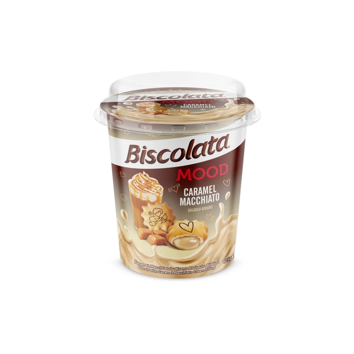 BISCOLATA - Galletas Biscolata Mood Caramel Macchiato Empaque 125 g