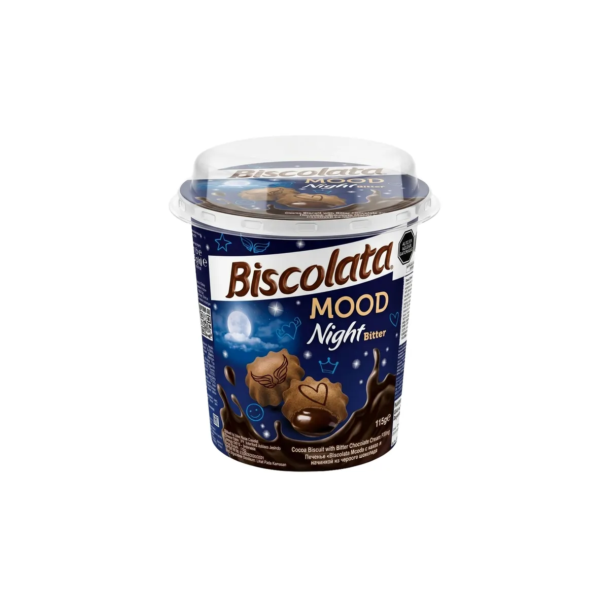BISCOLATA - Galletas Biscolata Mood Night Bitter Empaque 115 g