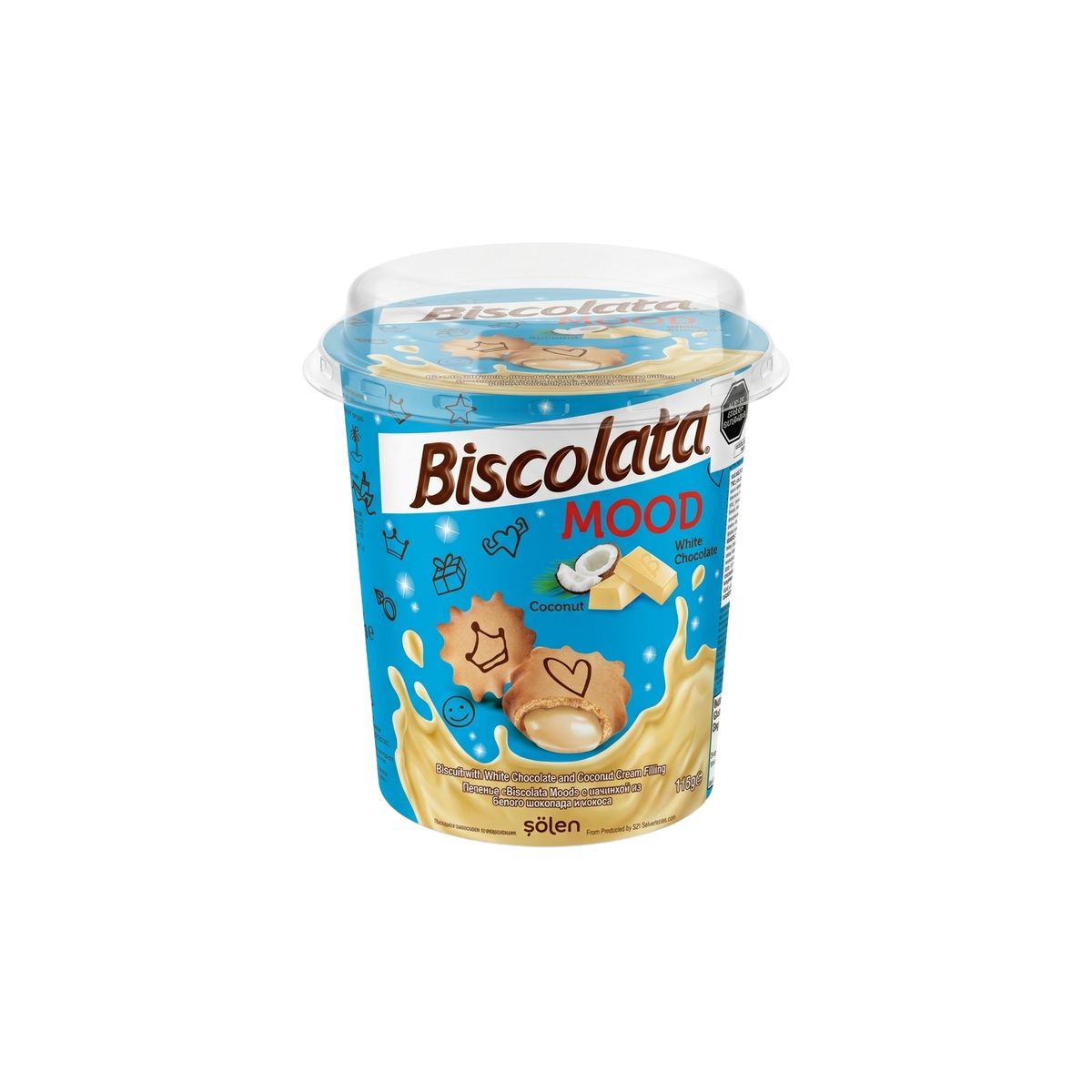 BISCOLATA - Galletas Biscolata Mood Coconut Empaque 115 g