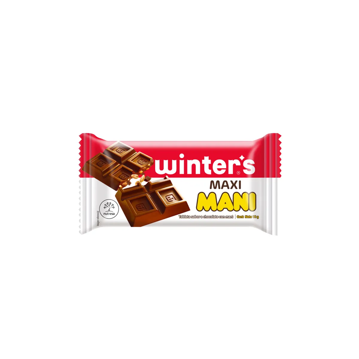 WINTERS - Chocolate Winters Maxi Maní Empaque 18 g