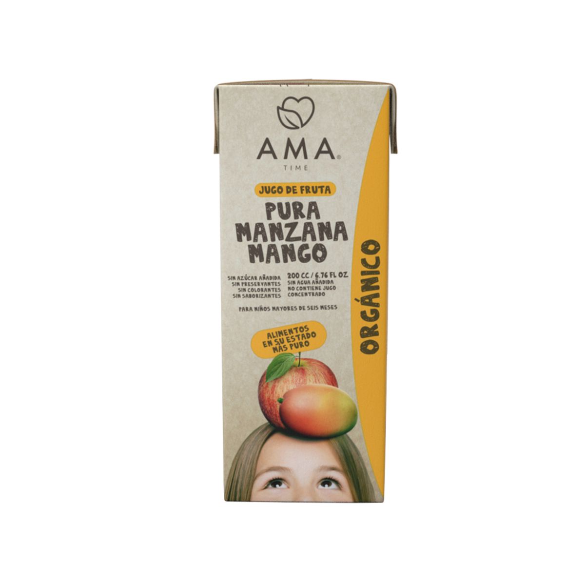 AMA TIME - Jugo Ama Time Manzana Mango Caja 200 mL