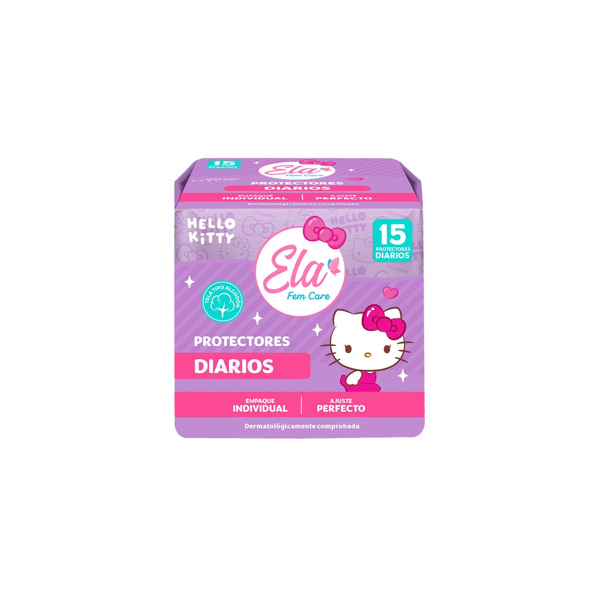 TUINIES - Protectores Diarios Ela Fem Care Hello Kitty Empaque 15 Und