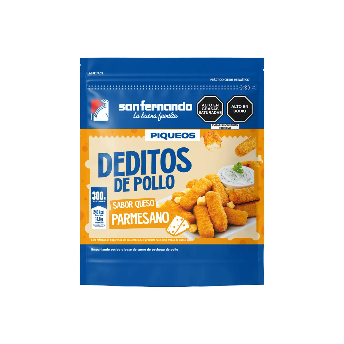 SAN FERNANDO - Deditos de Pollo San Fernando Queso Empaque 300 g
