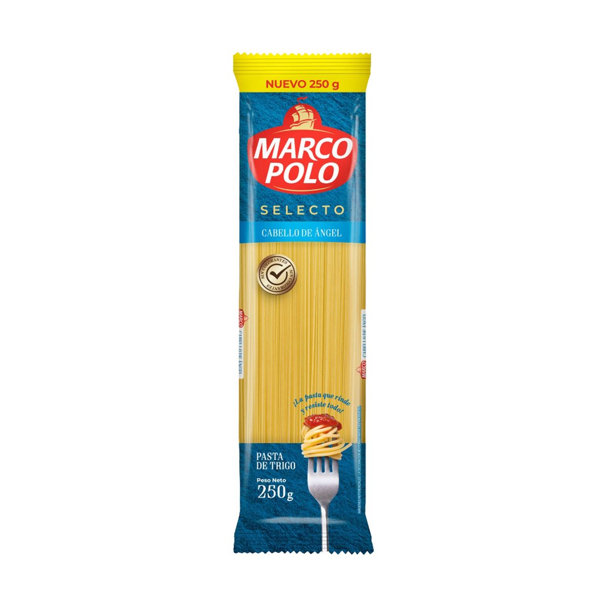 MARCO POLO - Fideos Marco Polo Cabello de Ángel Empaque 250 g