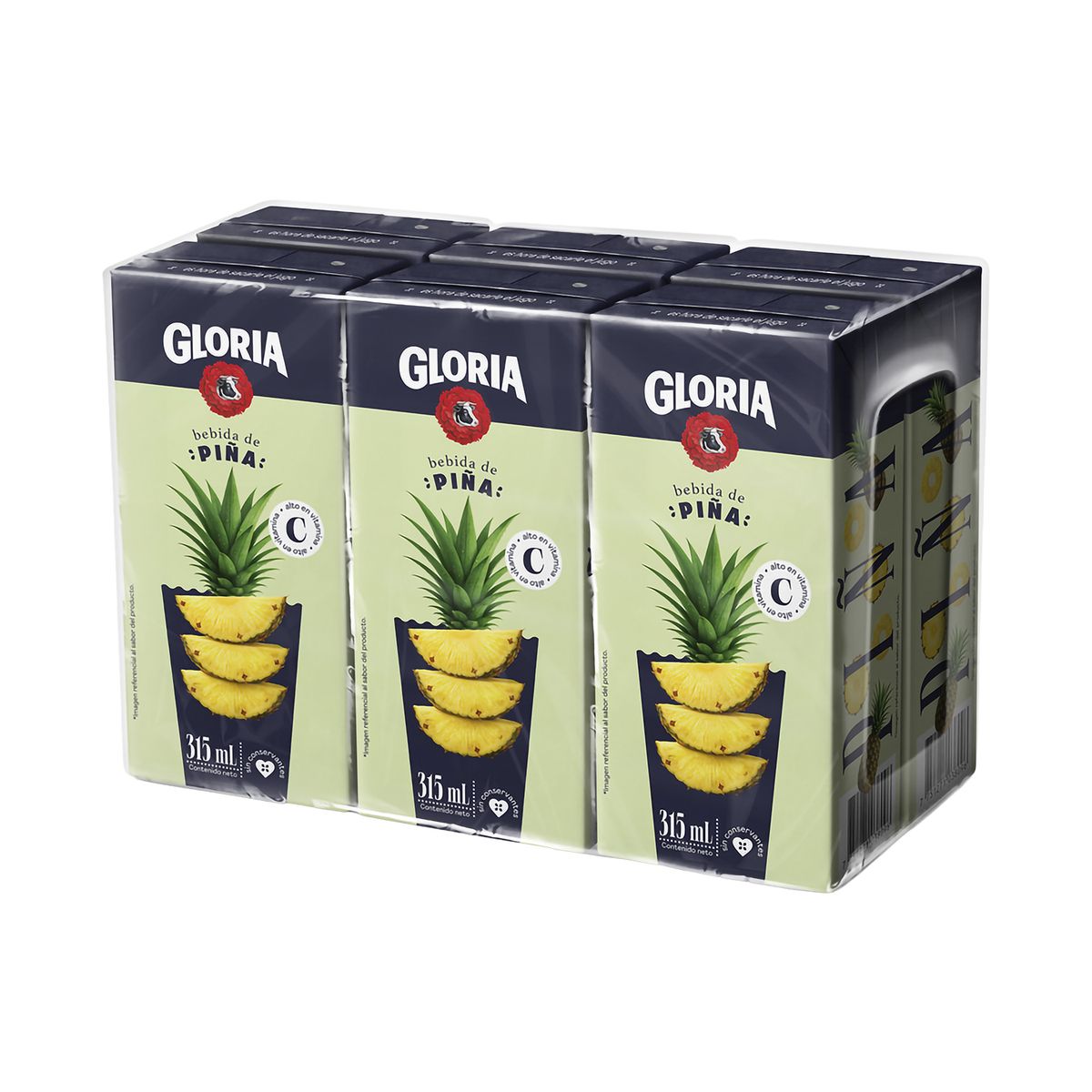 GLORIA - Bebida de Piña Gloria Sixpack Caja 315 mL