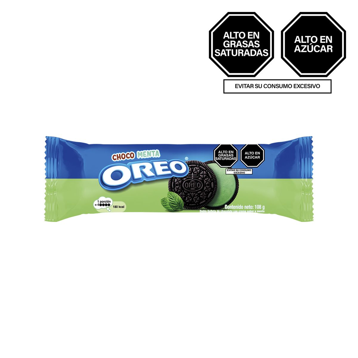 OREO - Galletas Oreo Choco Menta Empaque 108 g