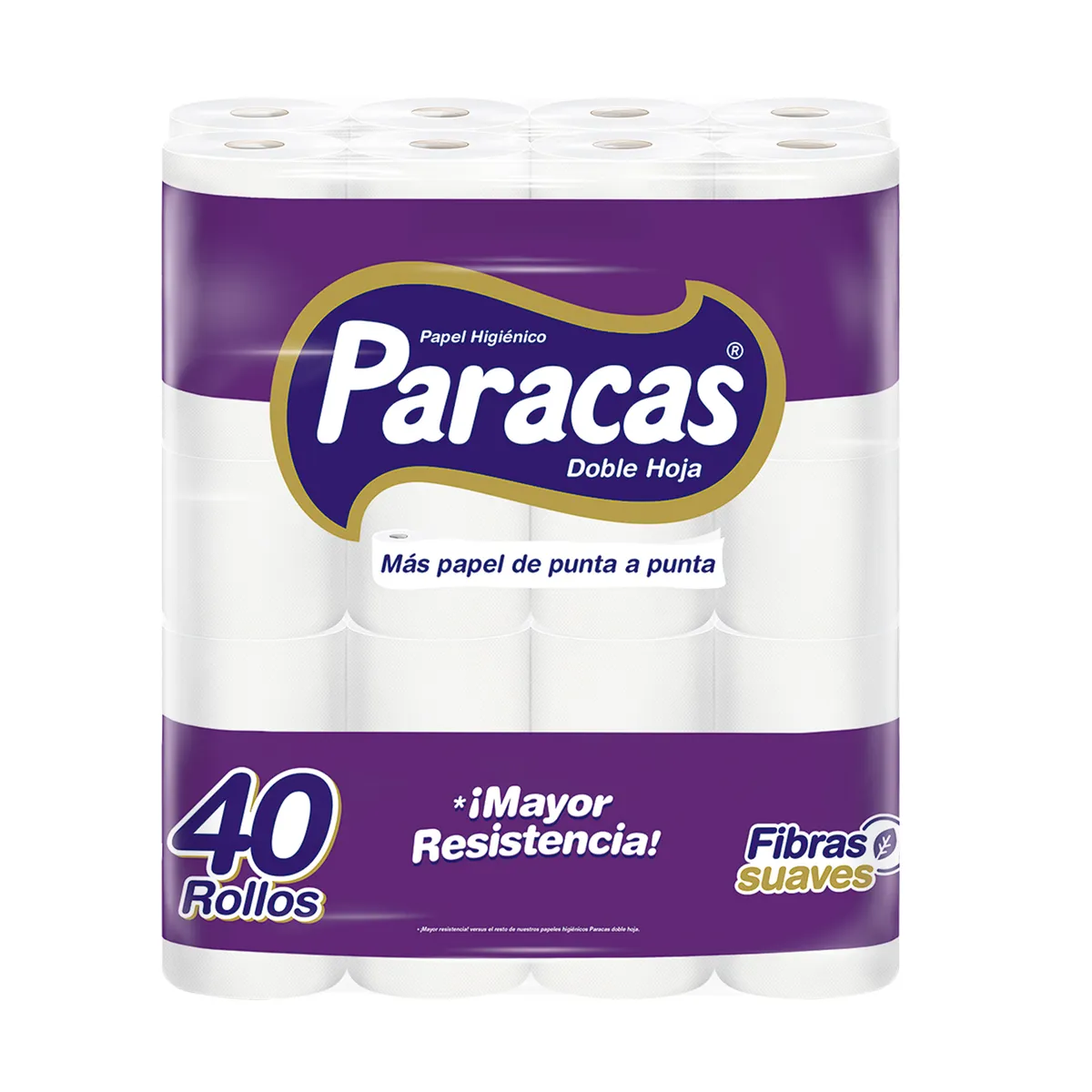 PARACAS - Papel Higiénico Paracas Morado Empaque 40 Und