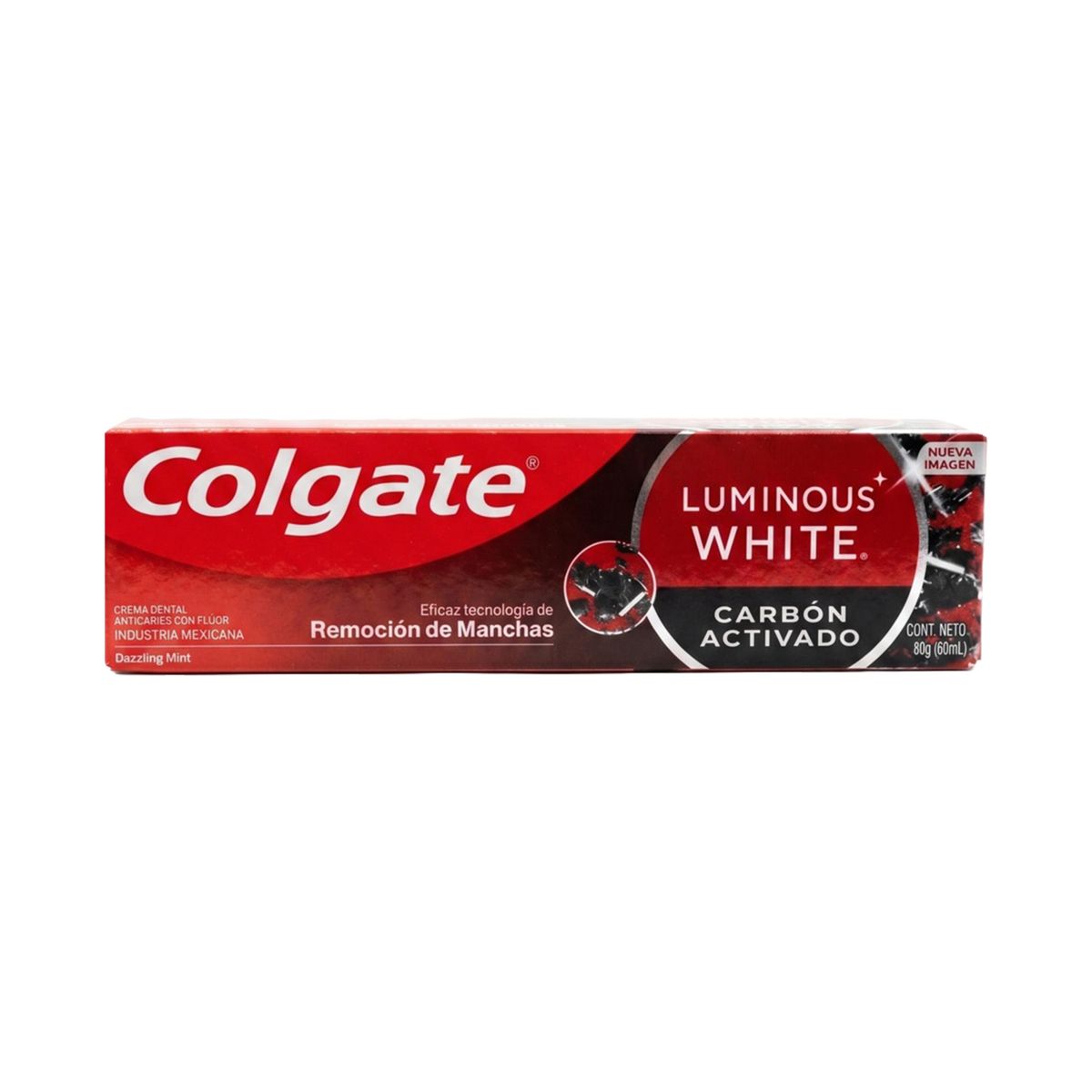 COLGATE - Crema Dental Colgate Luminous White Carbón Activado Envase 66 mL