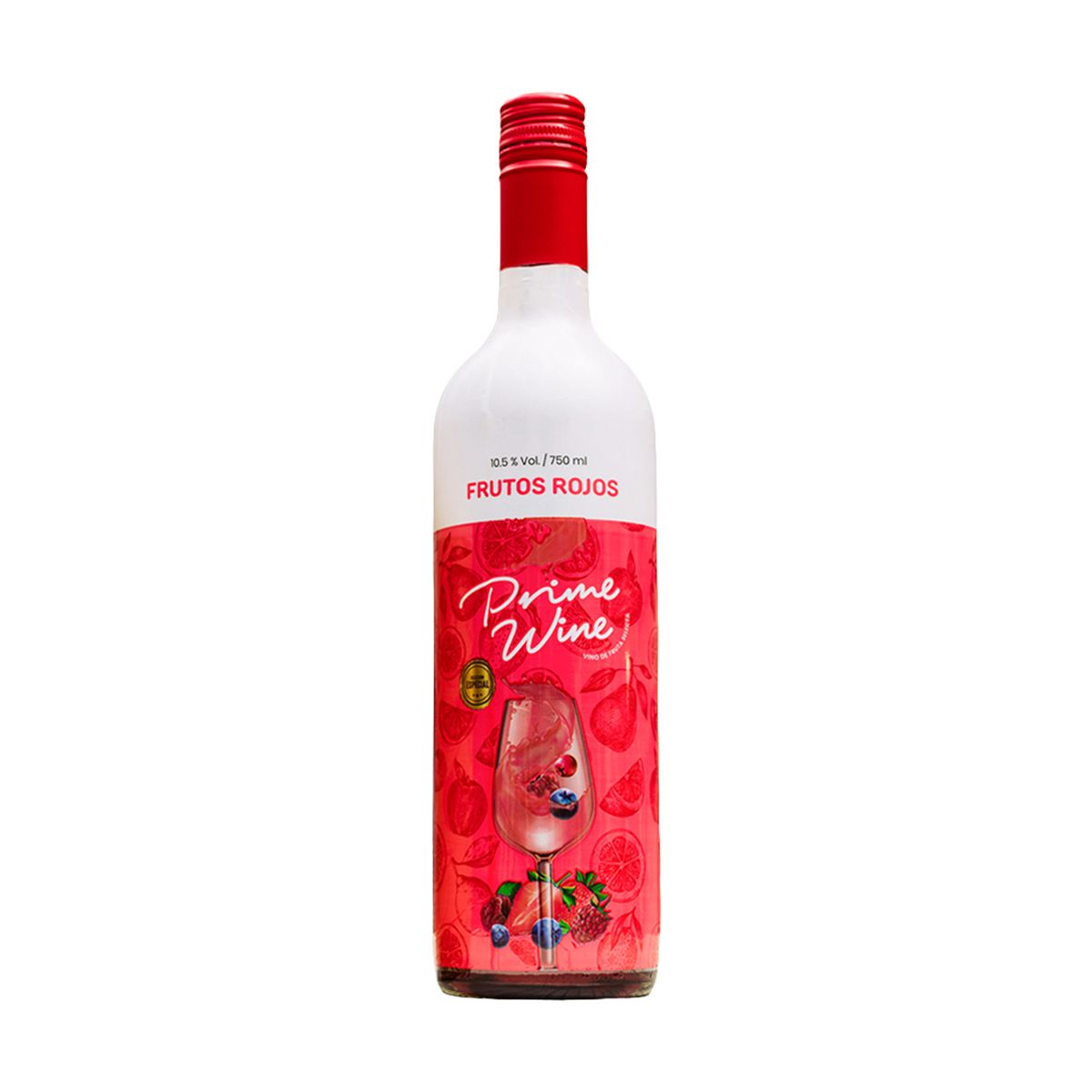PRIME WINE - Vino Tinto Prime Wine Frutos Rojos Botella 750 mL