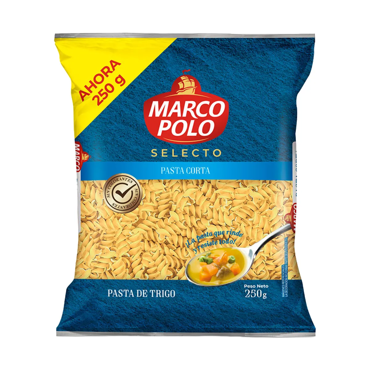 MARCO POLO - Fideos Marco Polo Tornillo Empaque 250 g