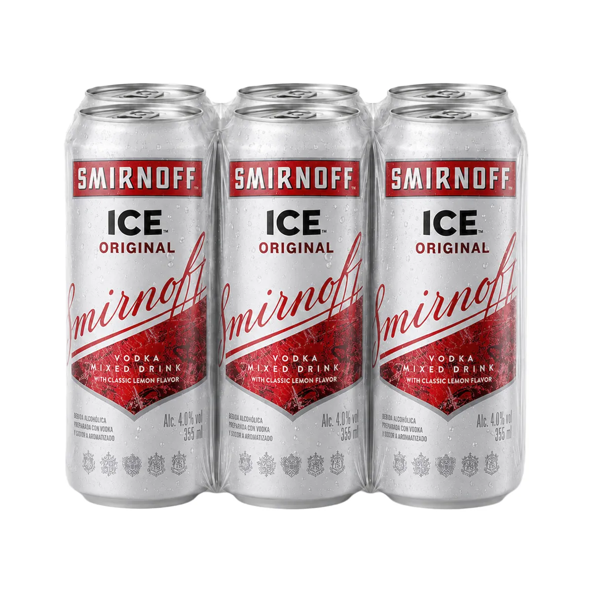 SMIRNOFF - Bebida Alcohólica Smirnoff Ice Original Sixpack Lata 355 mL