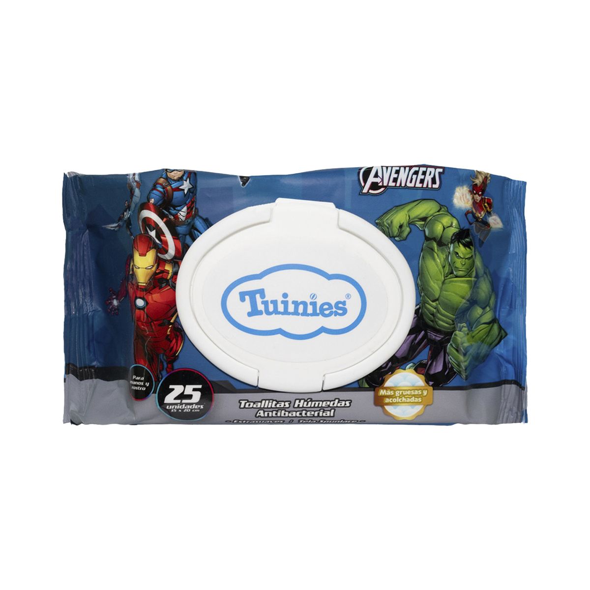 TUINIES - Toallitas Húmedas Tuinies Avengers Empaque 25 Und