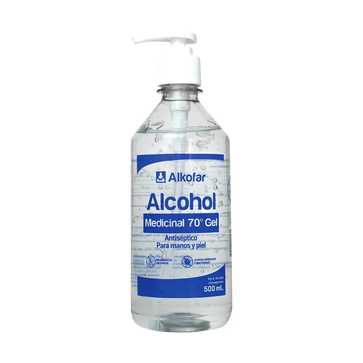 ALKOFAR - Alcohol en Gel Alkofar 70° Botella 500 mL
