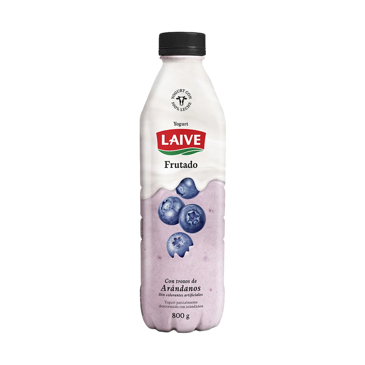 LAIVE - Yogurt Frutado Laive Arándanos Botella 800 g