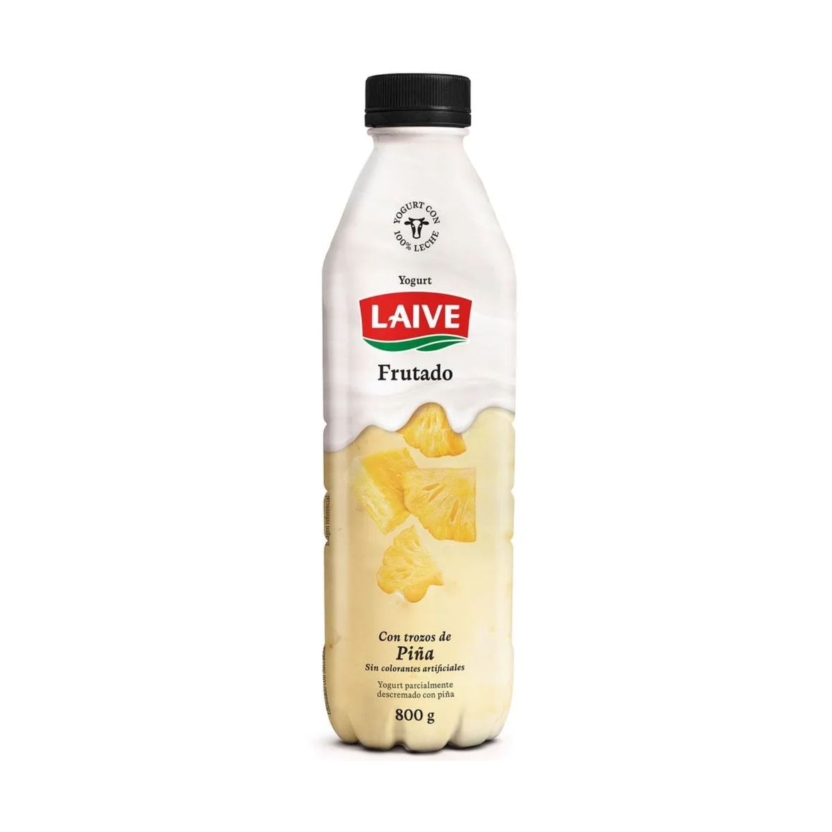 LAIVE - Yogurt Frutado Laive Piña Botella 800 g
