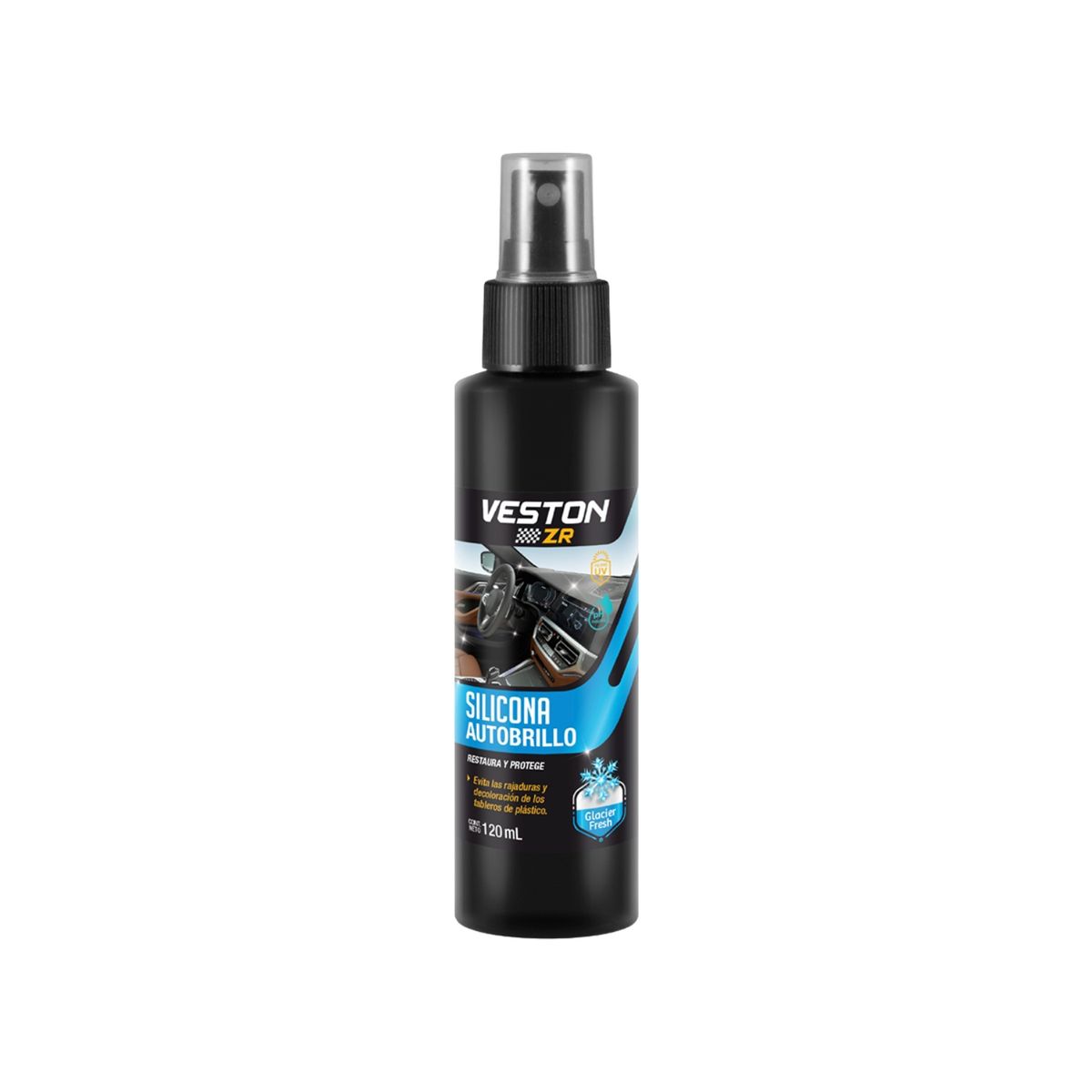 VESTON - Silicona Autobrillo Veston Glaciar Fresh Botella 120 mL