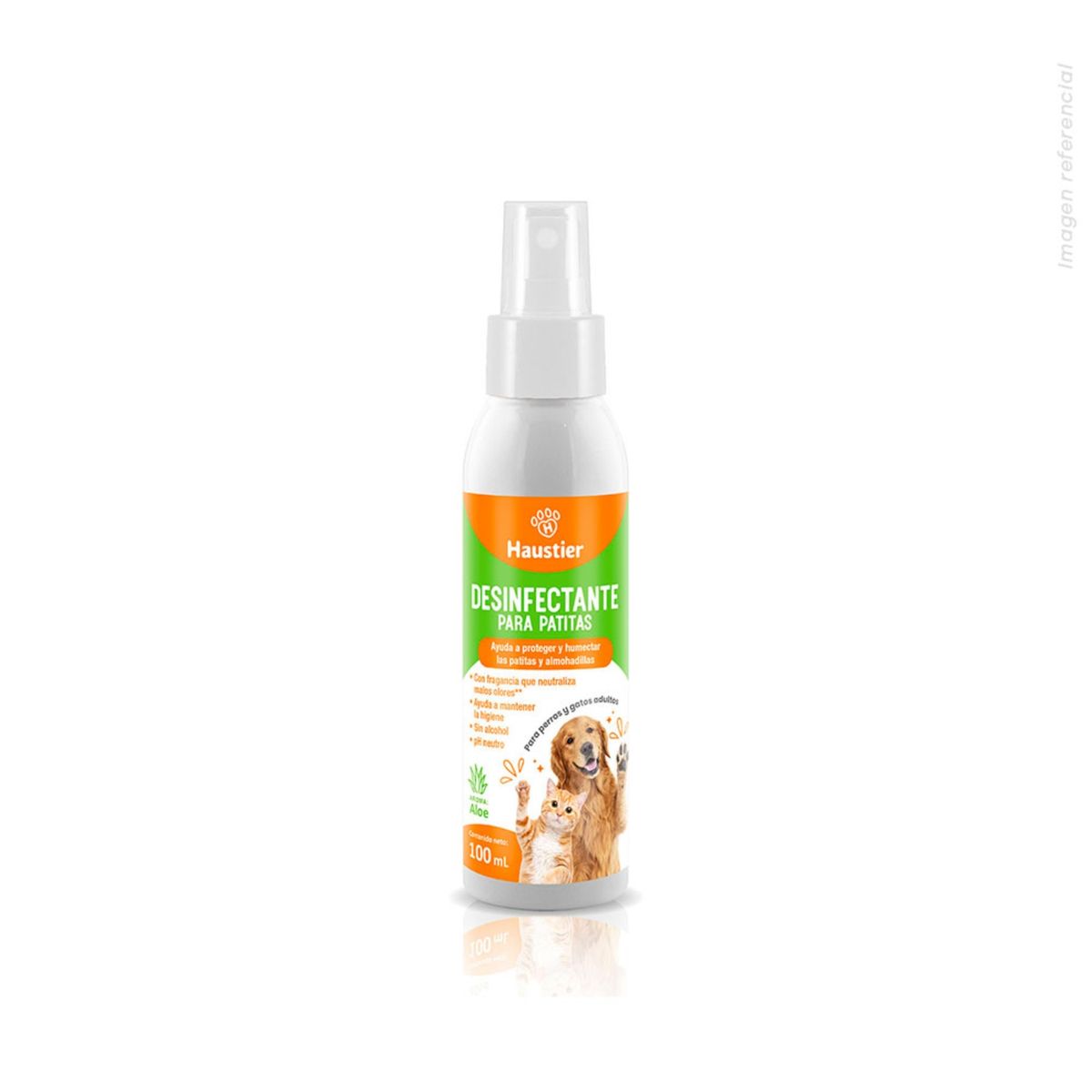 HAUSTIER - DESINFECTANTE PATITAS ALOE 100ML