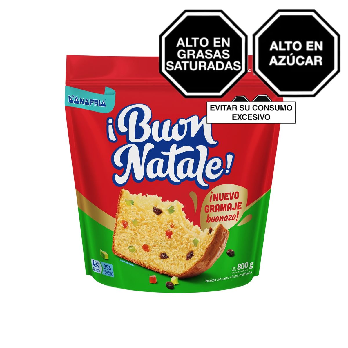 BUON NATALE - Panetón Buon Natale Bolsa 800 g