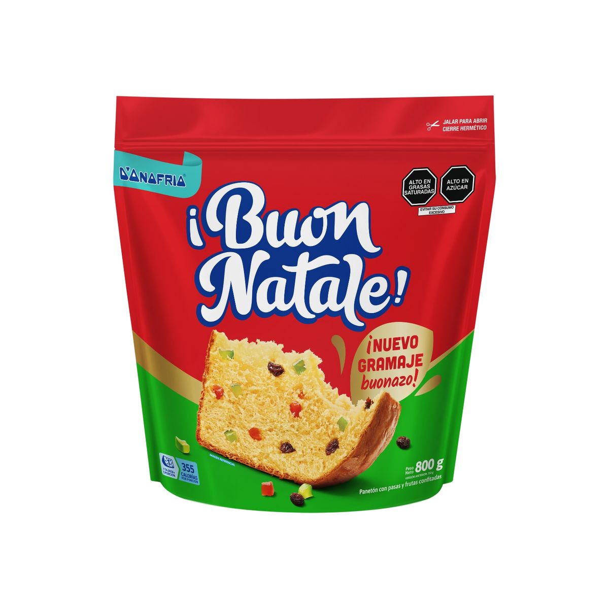 BUON NATALE - Panetón Buon Natale Bolsa 800 g