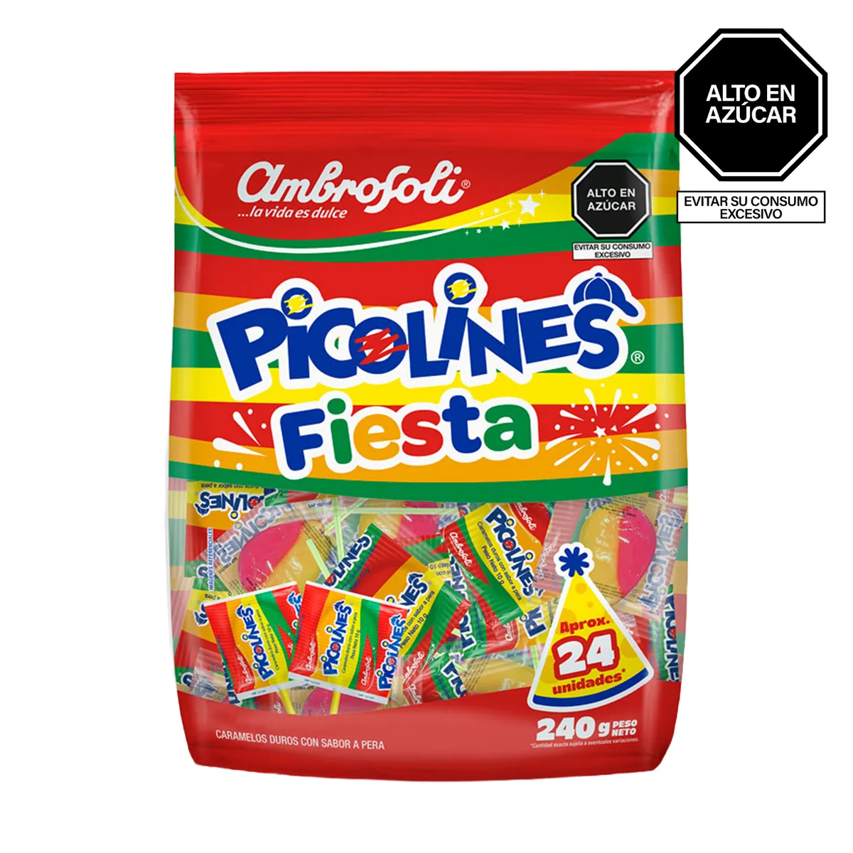 AMBROSOLI - Chupetes Picolines Bolsa 240 g