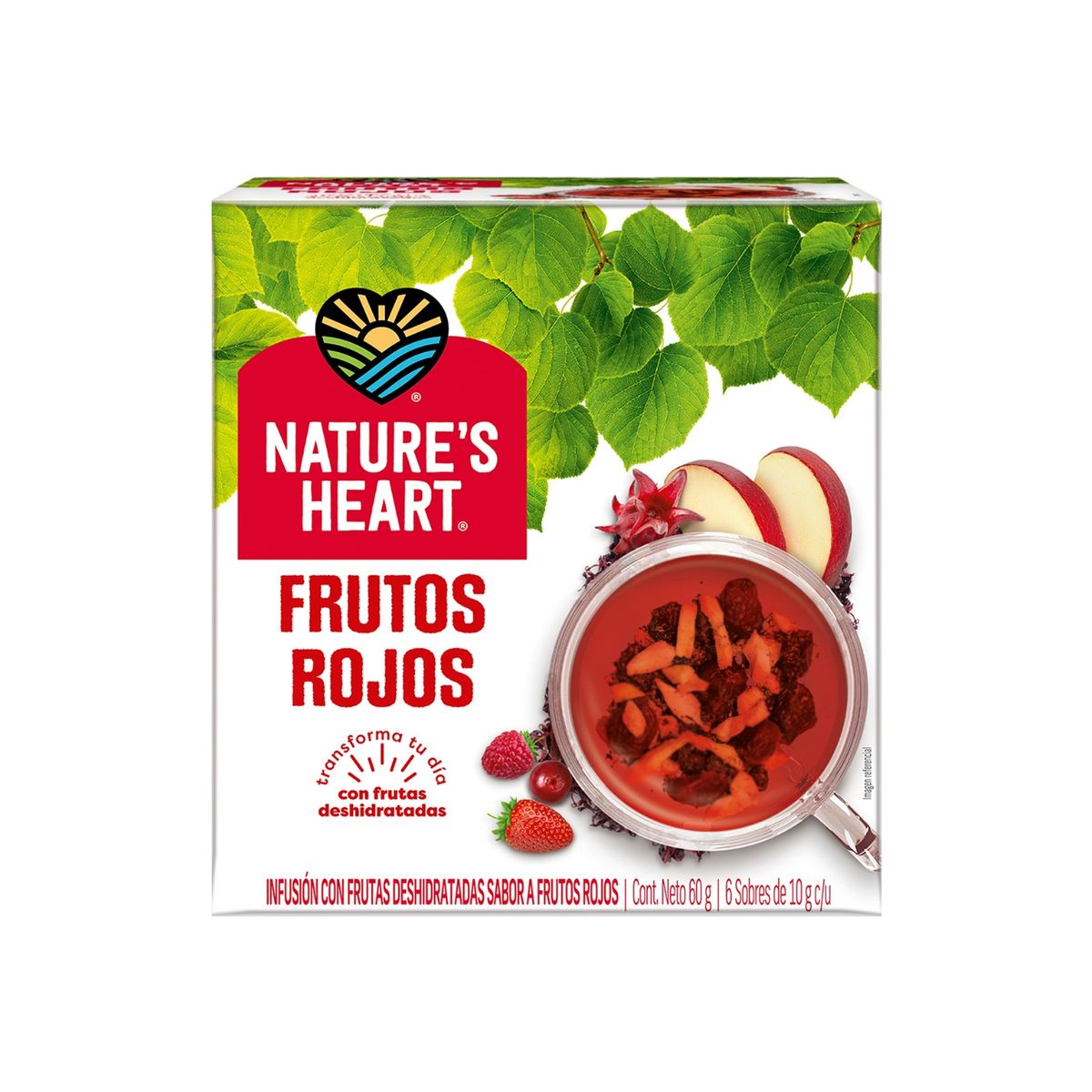 NATURES HEART - Infusión Nature's Heart Frutos Rojos Caja 8 Und