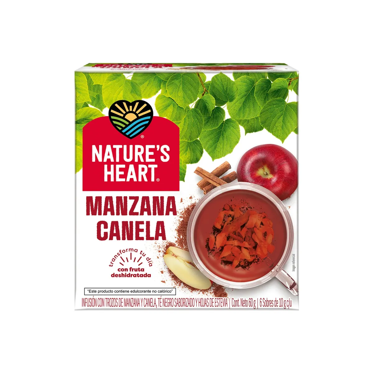 NATURES HEART - Infusión Nature's Heart Manzana Canela Caja 8 Und