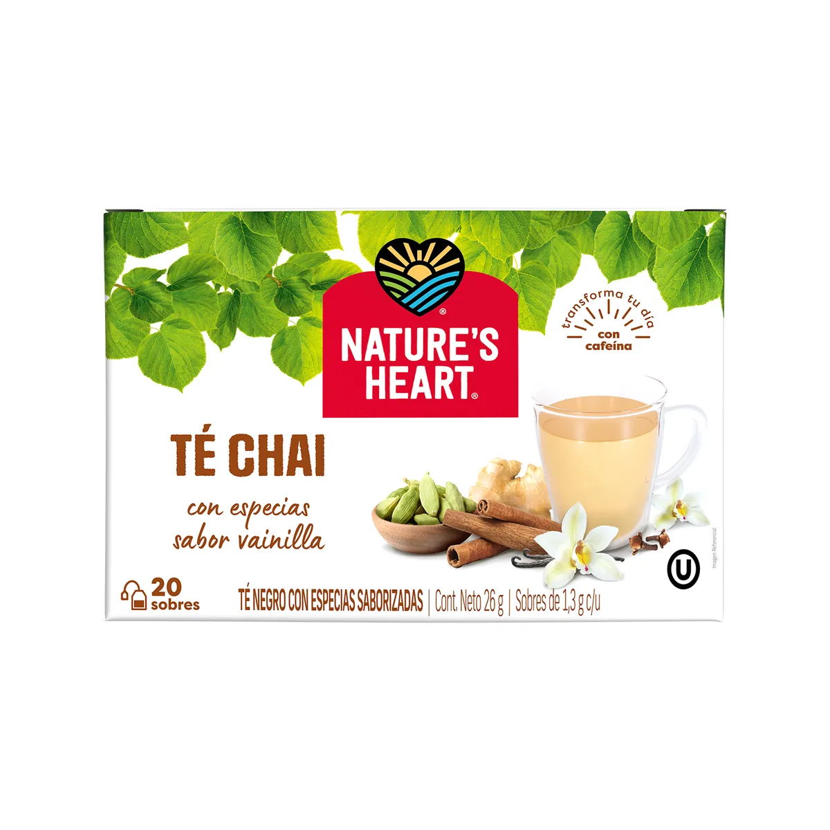 NATURES HEART - Infusión Nature's Heart Té Chai Caja 20 Sobres
