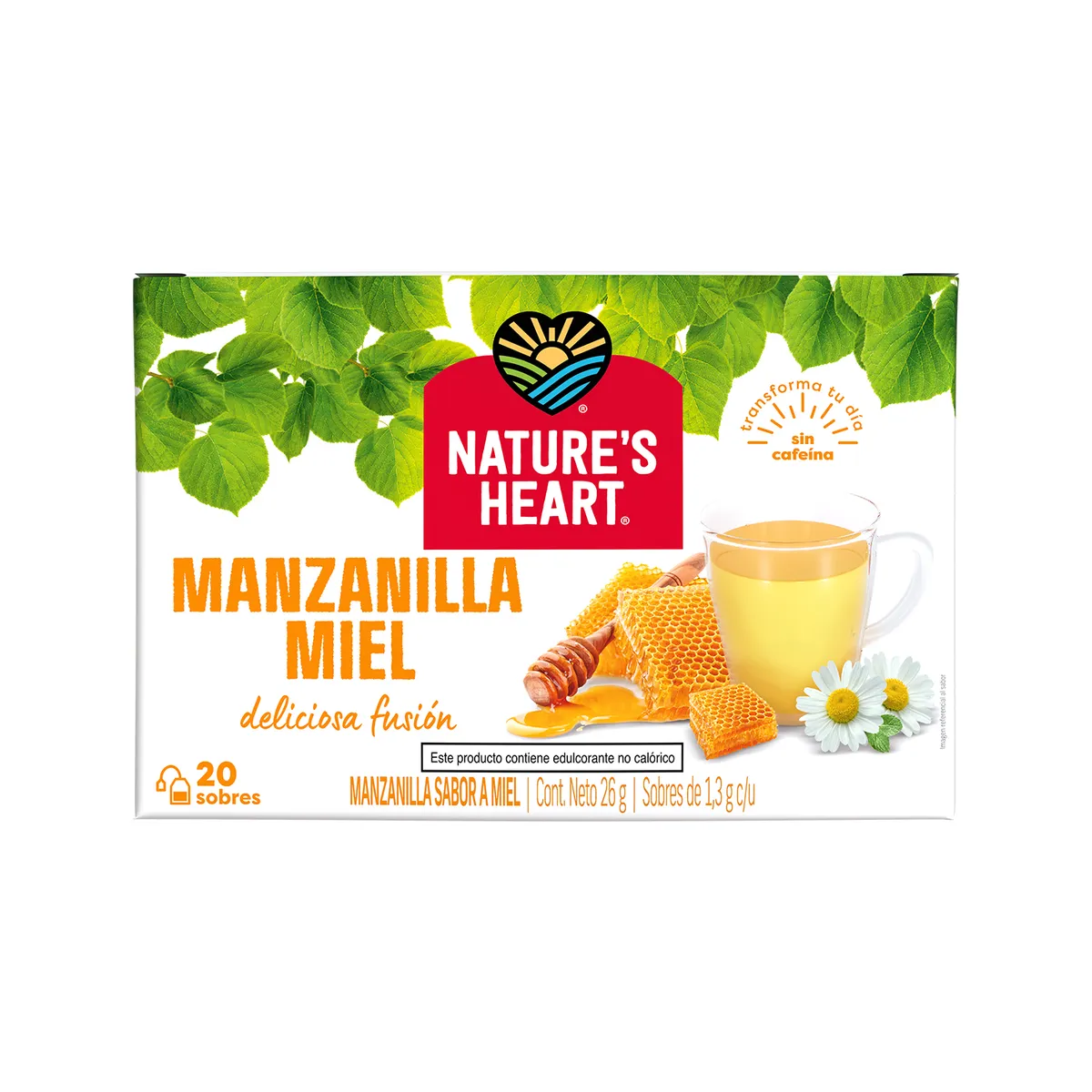 NATURES HEART - Infusión Nature's Heart Manzanilla Miel Caja 20 Sobres