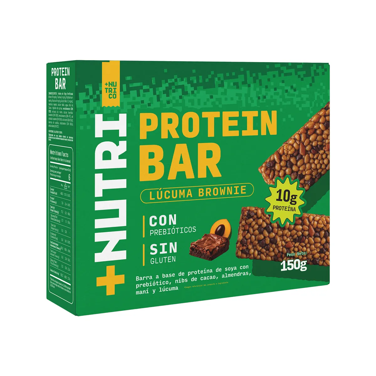 NUTRICO - Barra de Proteína Nutrico Lúcuma Brownie Caja 150 g