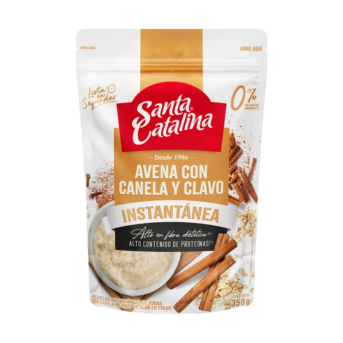 SANTA CATALINA - Avena con Canela y Clavo Santa Catalina Doypack 350 g