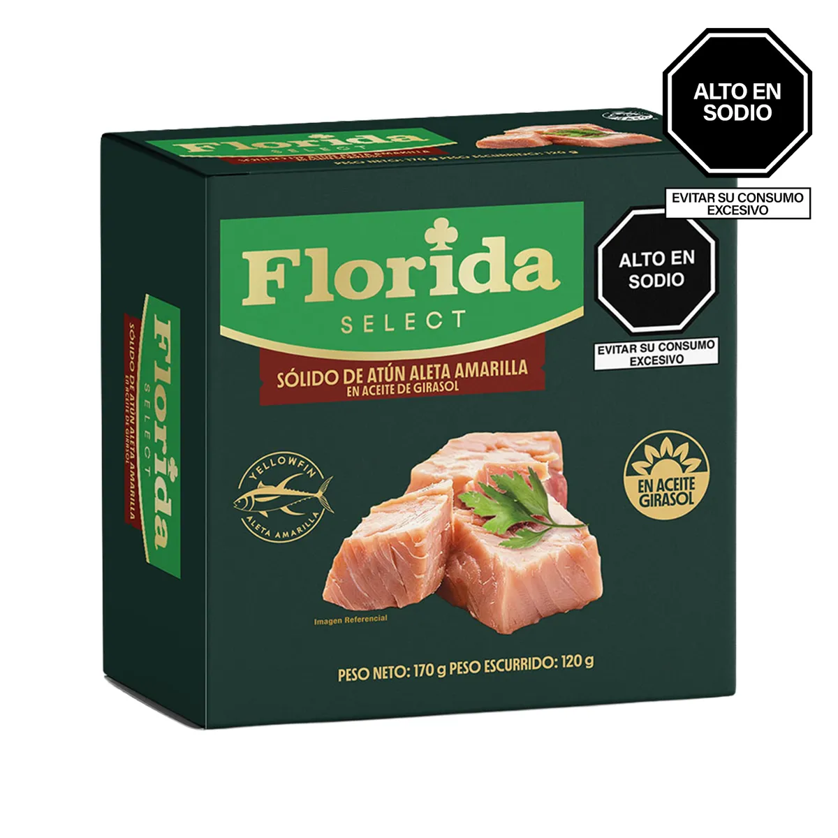 FLORIDA - Sólido de Atún Florida en Aceite de Girasol Caja 170 g