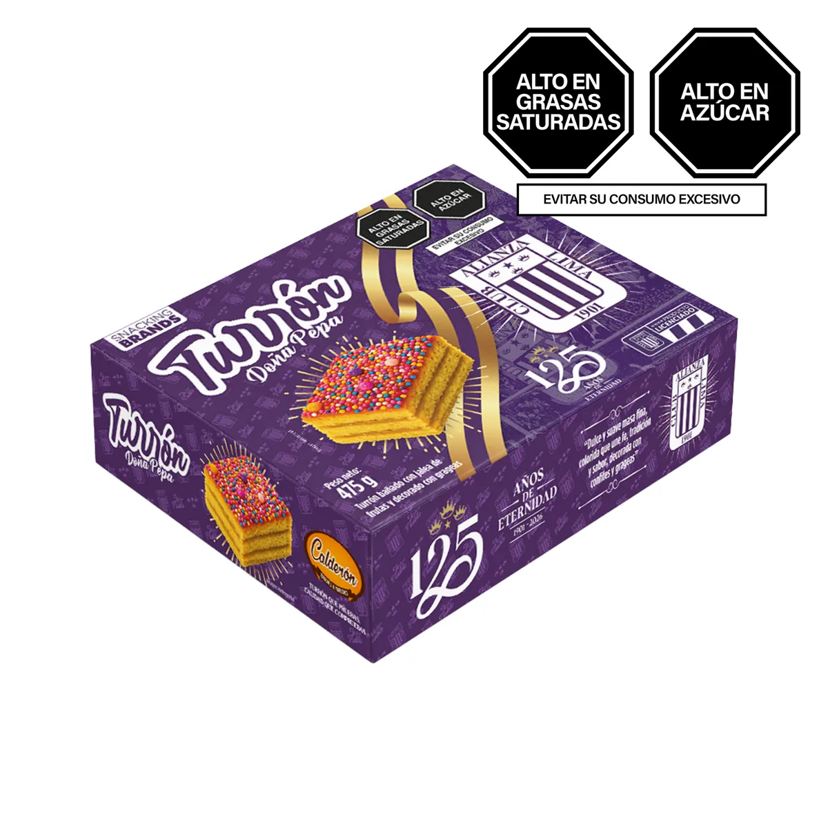 ALIANZA LIMA - Turrón Doña Pepa Alianza Lima Caja 475 g