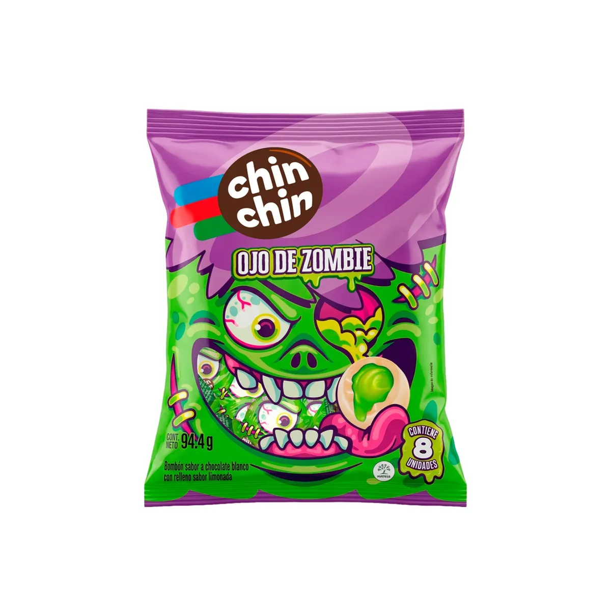 CHIN CHIN - Bombones Chin Chin Ojo de Zombie Bolsa 94.4 g