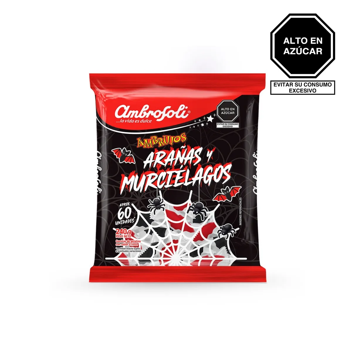 AMBROSOLI - Gomitas Ambrosoli Arañas Murciélagos Bolsa 240 g