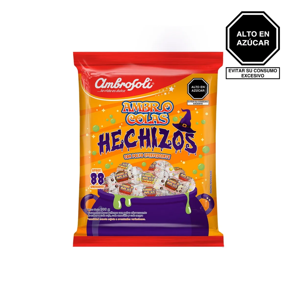 AMBROSOLI - Caramelos Ambrosoli Hechizos Sabor Colas Bolsa 308 g
