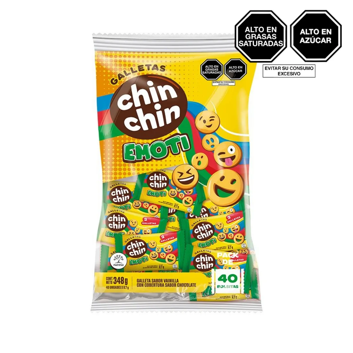 CHIN CHIN - Galletas Chin Chin Emoti Bolsa 348 g