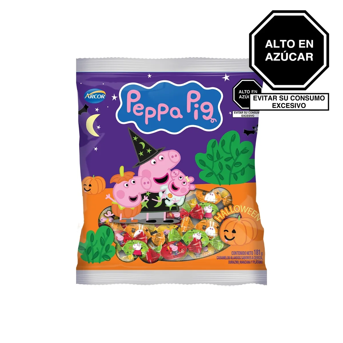 ARCOR - Caramelos Masticables Arcor Peppa Pig Bolsa 181 g
