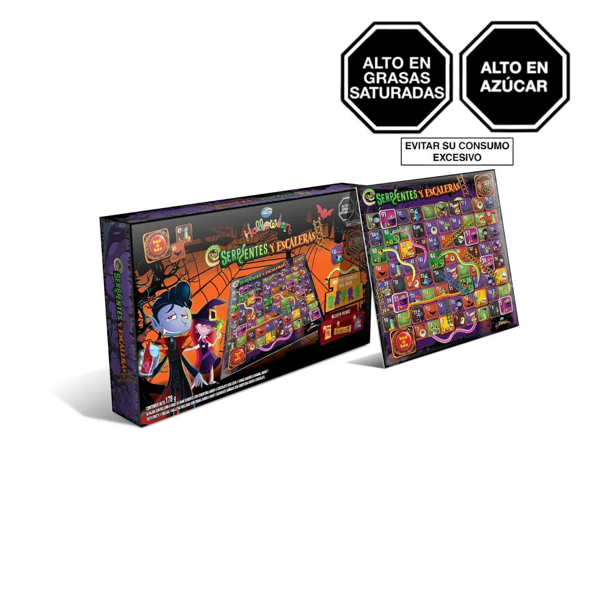 ARCOR - Serpientes y Escaleras Arcor Halloween Caja 178 g