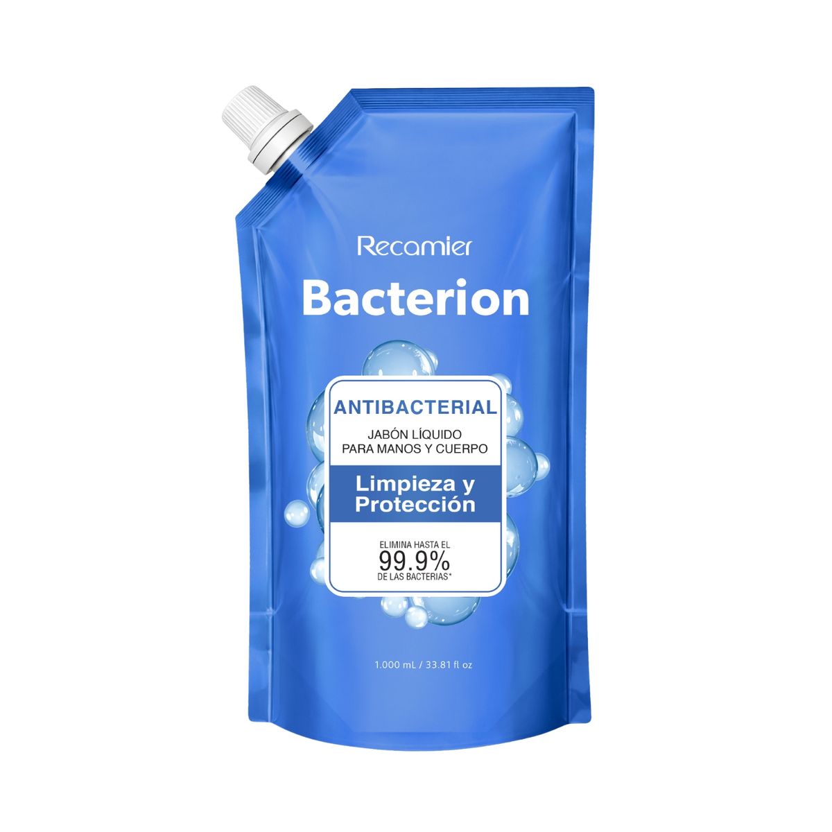 BACTERION - Jabón Líquido Bacterion Limpieza Protección Doypack 1 L