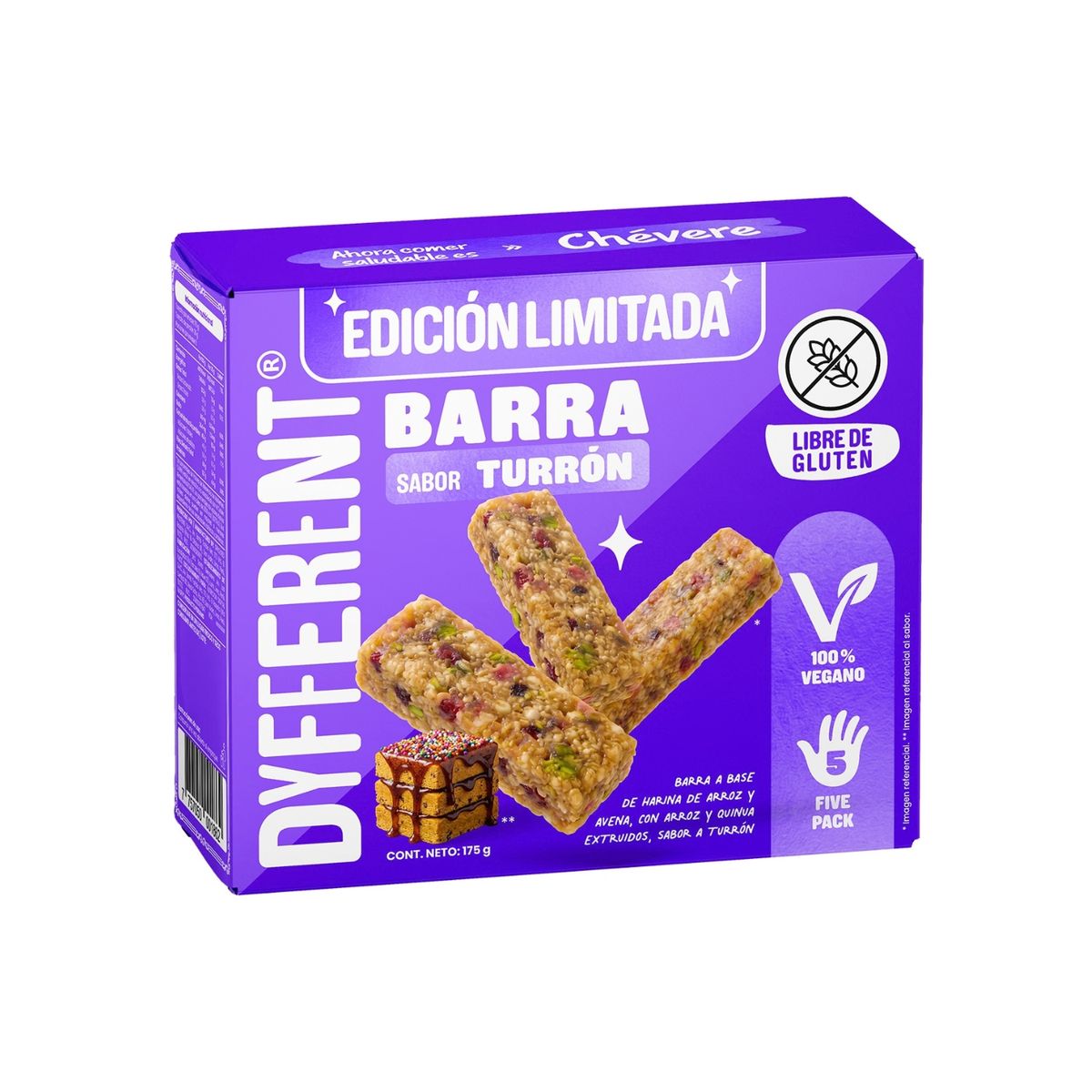 DYFFERENT - Barra Dyfferent Turrón Caja 175 g