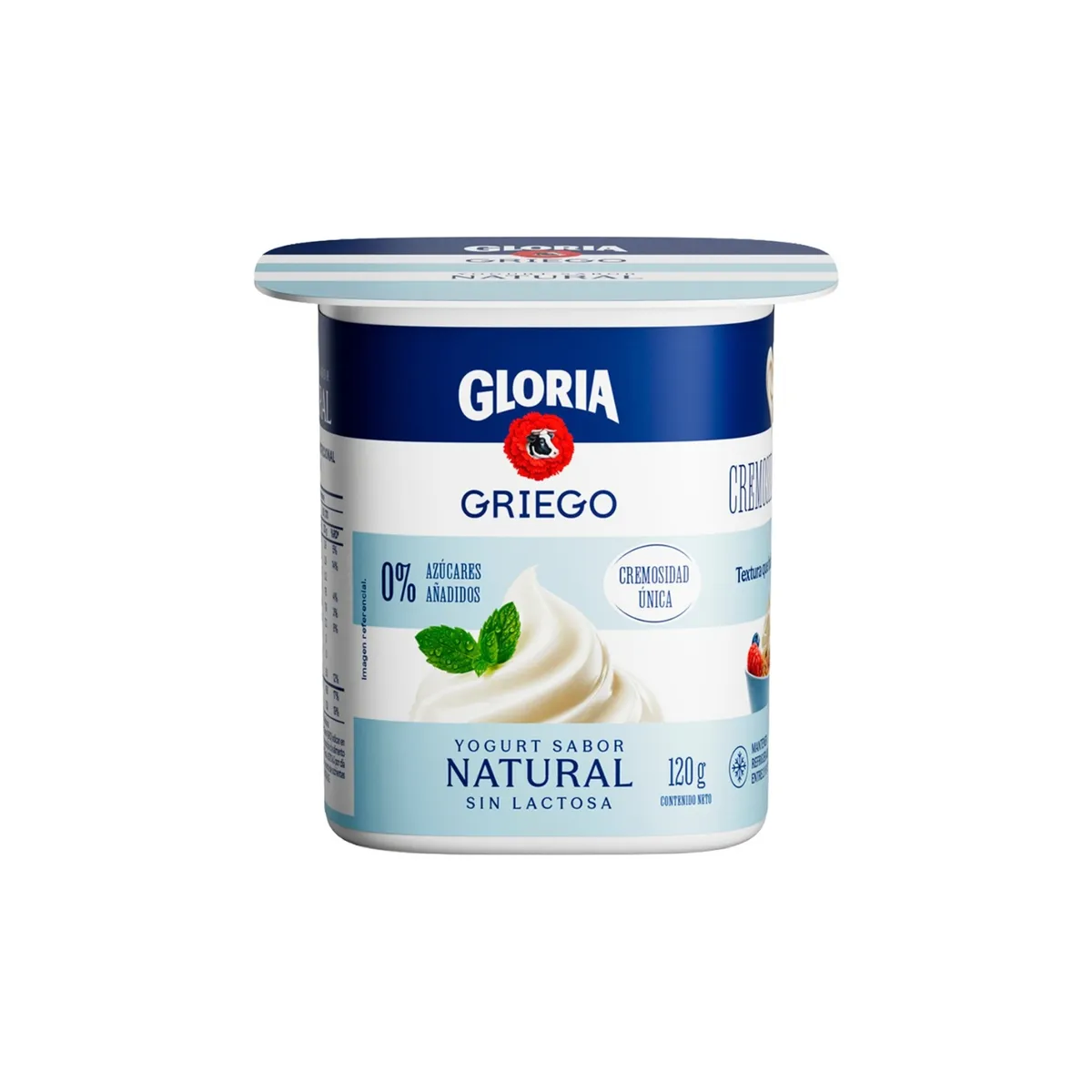 GLORIA - Yogurt Griego Gloria Natural Empaque 120 g