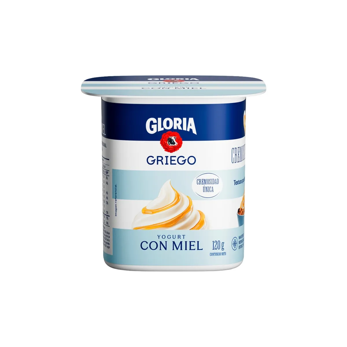 GLORIA - Yogurt Griego Gloria con Miel Empaque 120 g