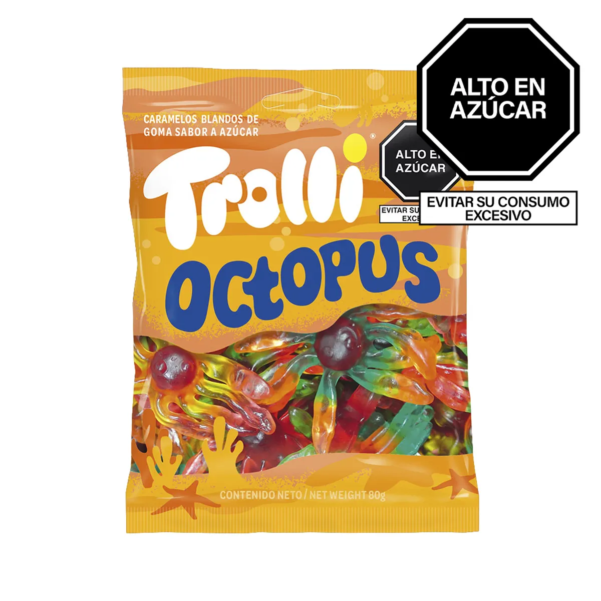 TROLLI - Gomas Trolli Octopus Bolsa 80 g